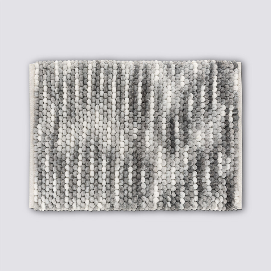 Tapis boule, 75x50 cm, gris 