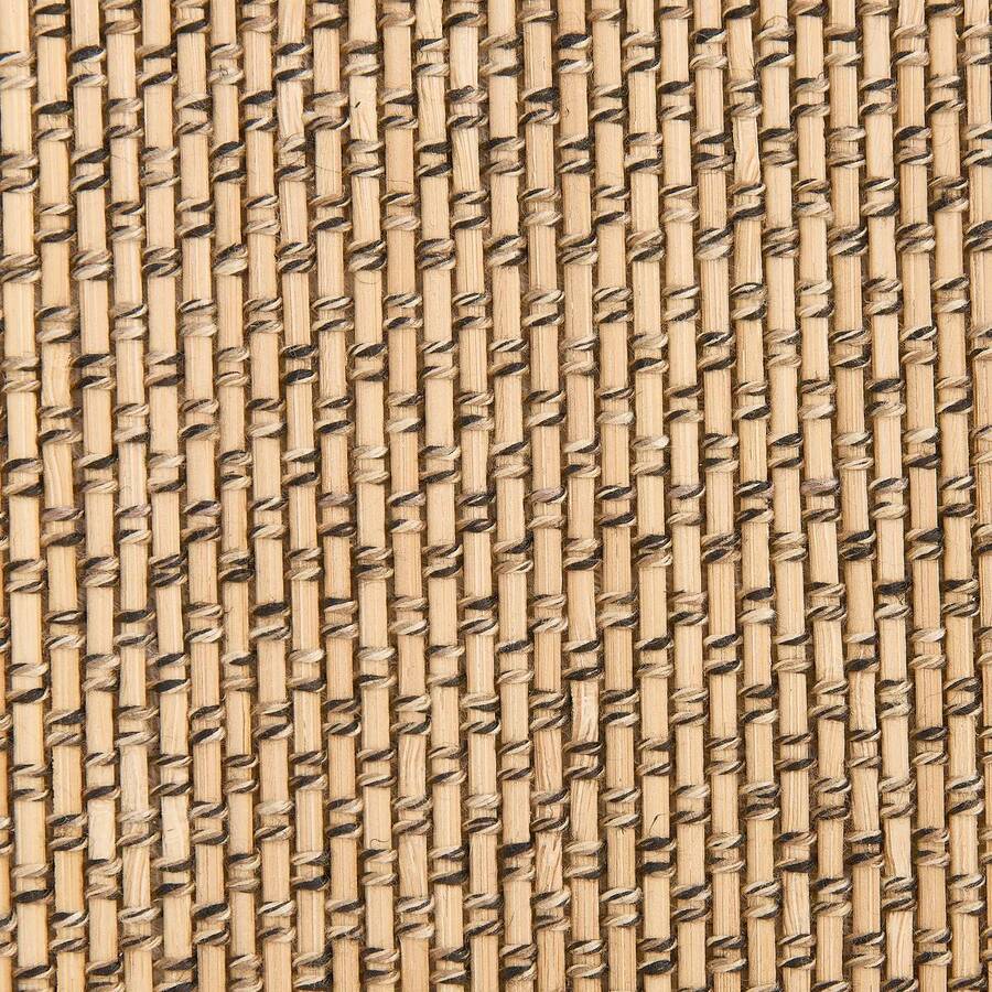 Panier à linge 60l, bambou et noir