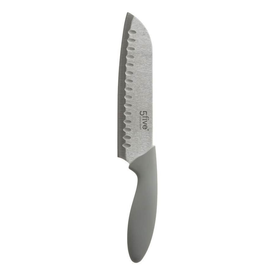 3 couteaux santoku en inox 