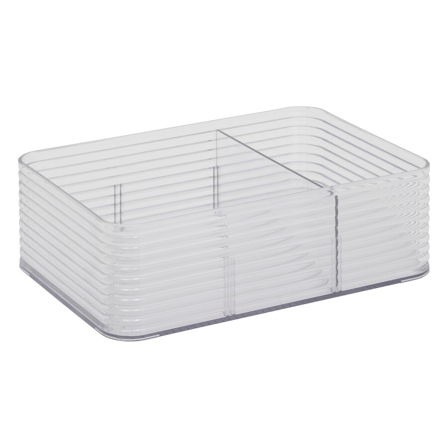 Organisateur 3 compartiments, transparent Plastor