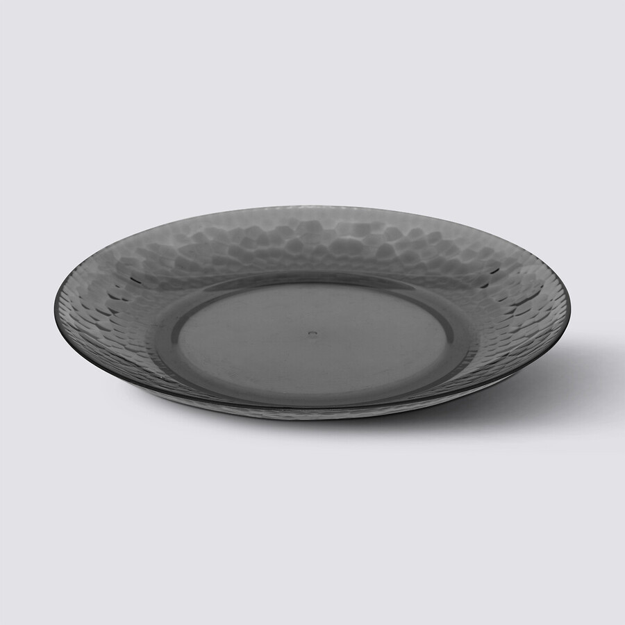 Assiette 20 cm, gris charbon Estiva