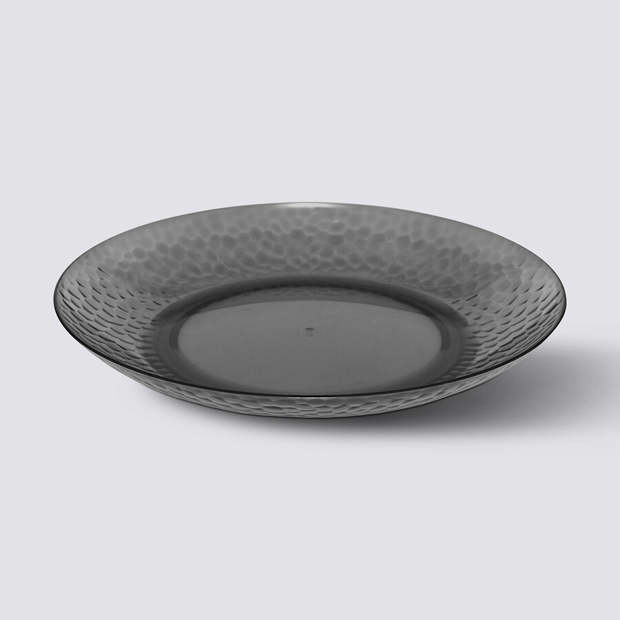 Assiette 27 cm, gris charbon Estiva
