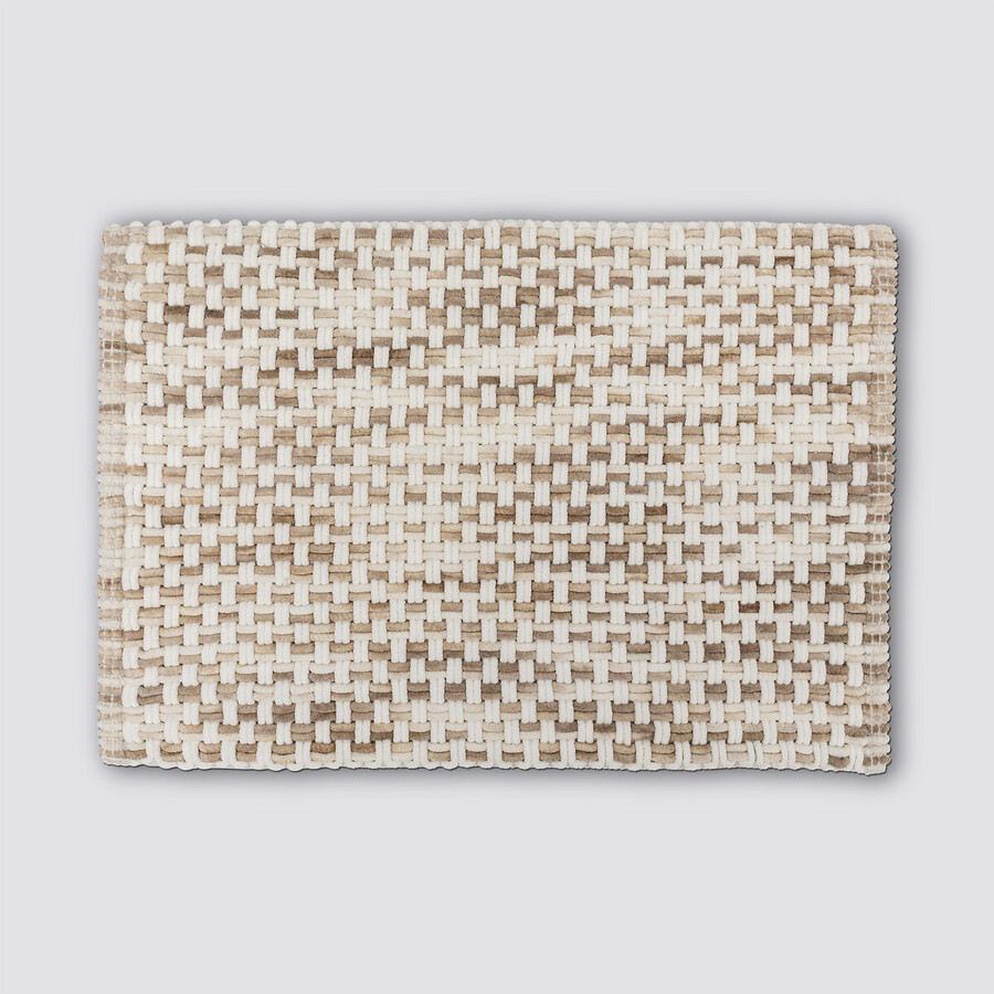 Tapis tressé, 50x75 cm, taupe 