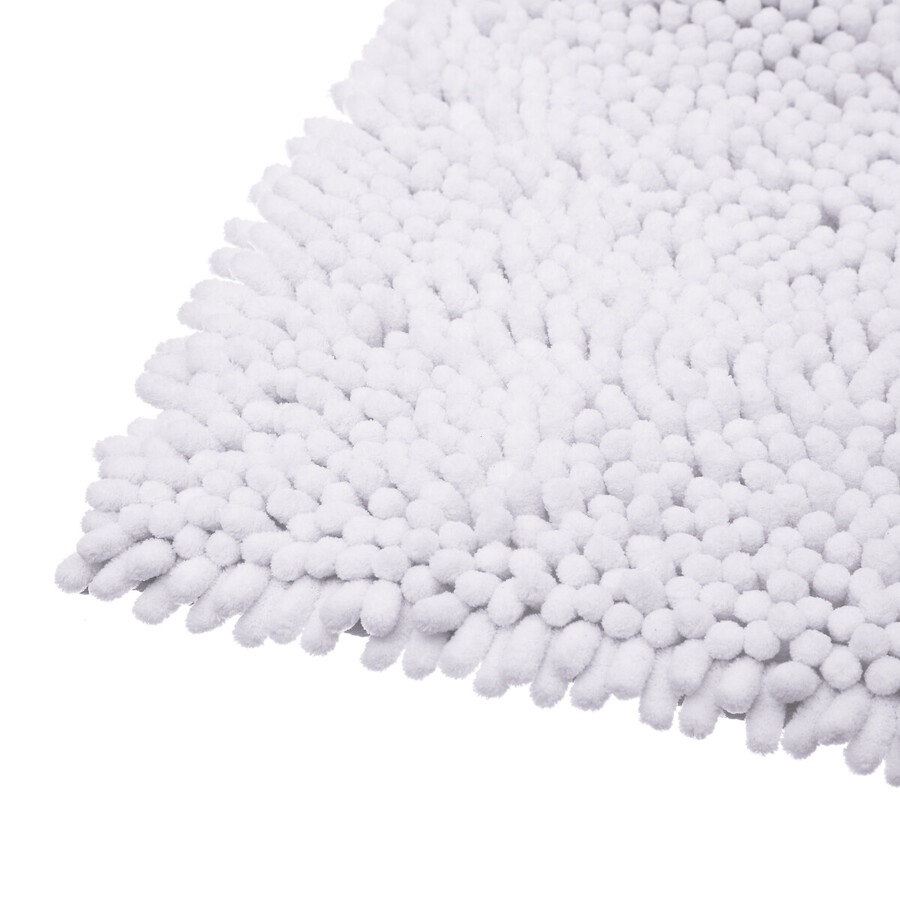 Tapis chenille, 50x80 cm, blanc 