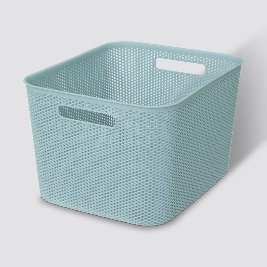 Panier en plastique 19l, bleu artic Crochy