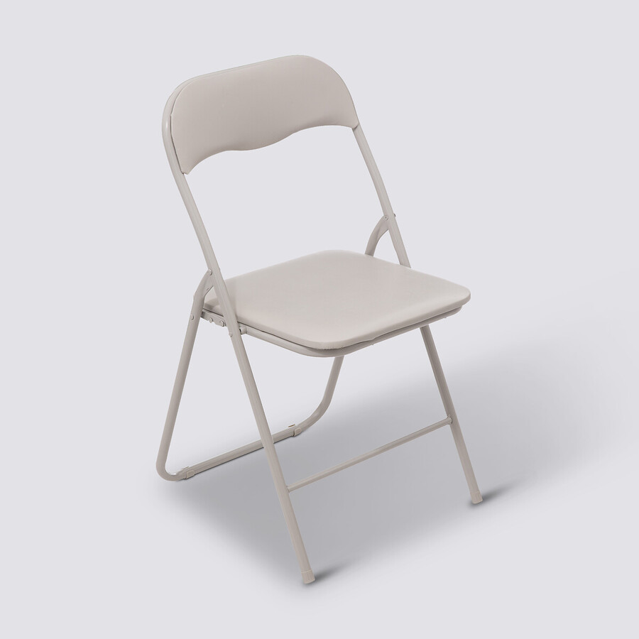 Chaise pliante, beige