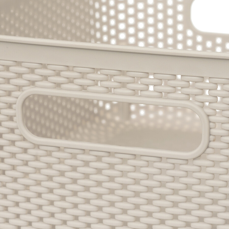 Panier en plastique 4l, lin Crochy