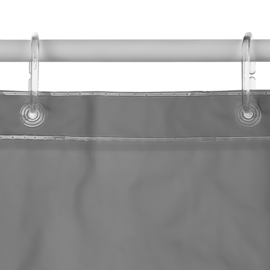 Rideau de douche 180x200cm, gris Colorama entrée de gamme