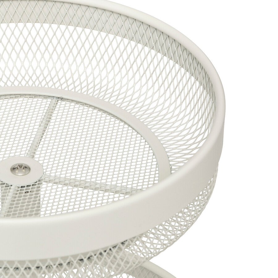 Corbeille 2 niveaux en métal, beige Mayaj