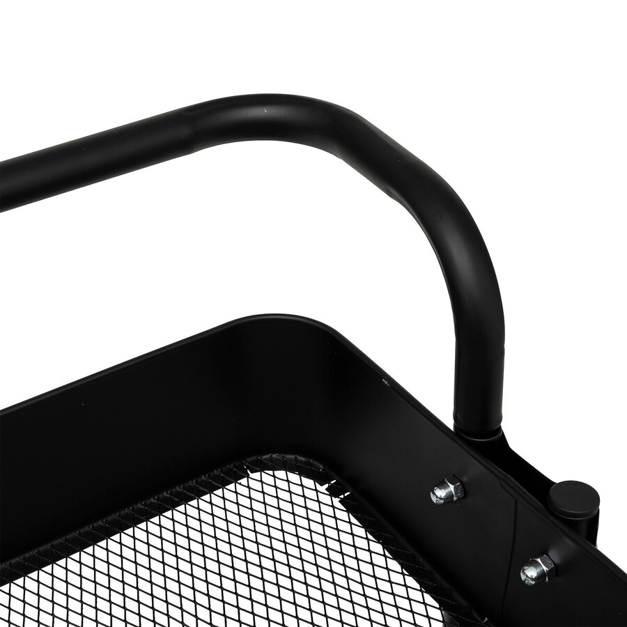 Desserte à roulettes 3 niveaux, noir Black edition