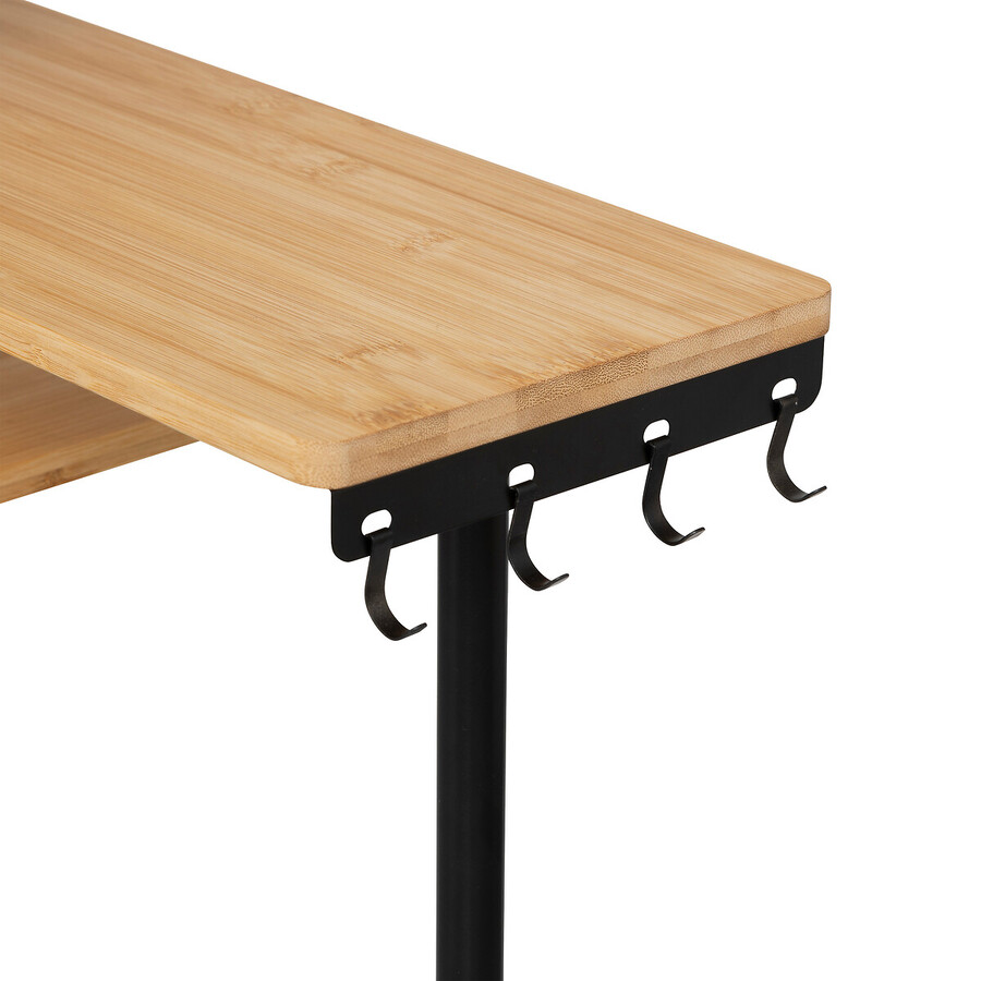 Etagère d'angle 3 niveaux, beige 