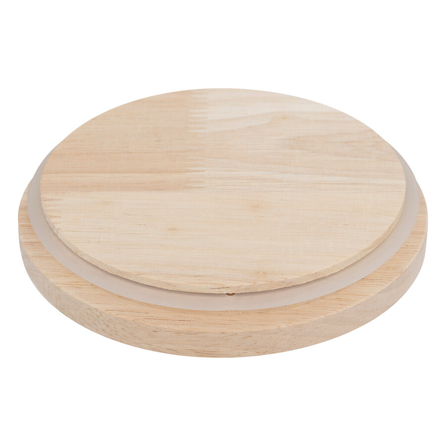 Bocal verre avec couvercle hermétique hévéa, 0,65l Hermet