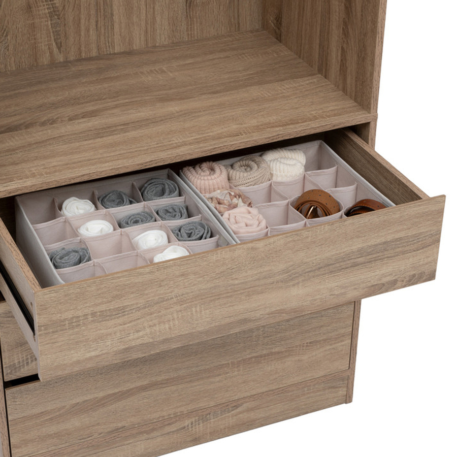 Rangement tiroir 16 compartiments, beige Dressy +