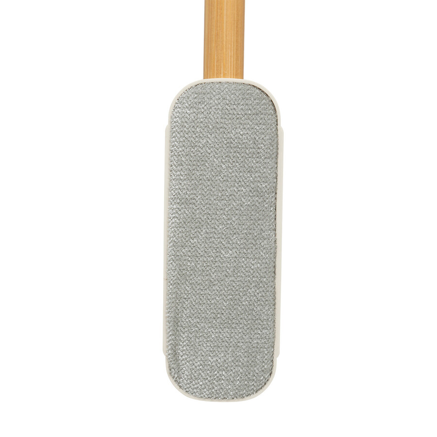 Brosse à textile, manche en bambou - gris 