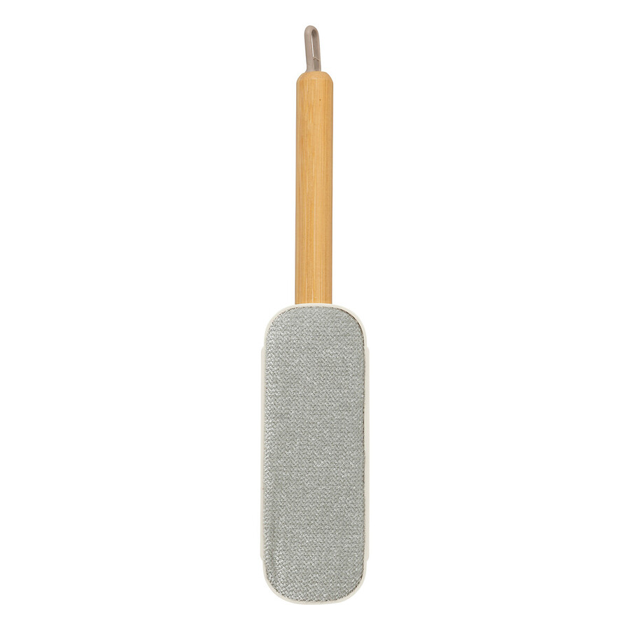 Brosse à textile, manche en bambou - gris 