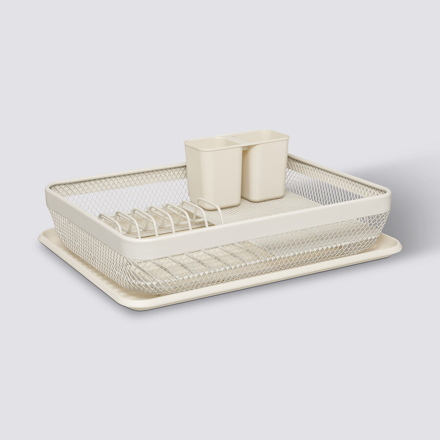 Égouttoir en plastique, beige Mayaj