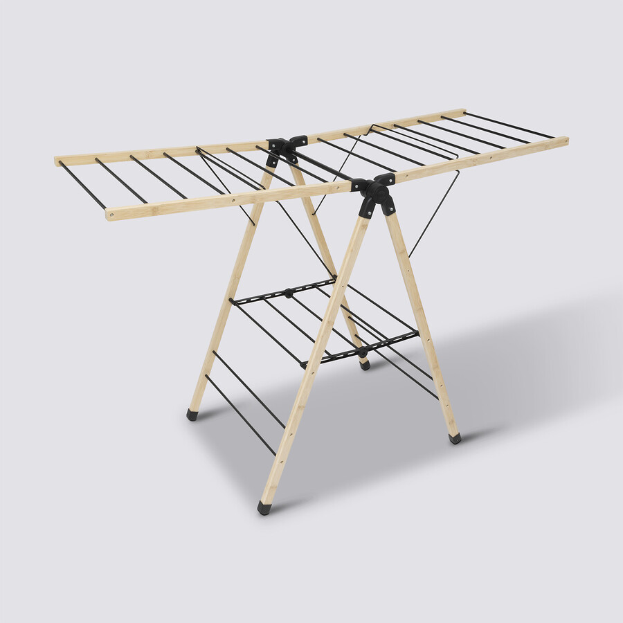 Etendoir à linge pont pliant 13 m Black bamboo