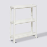 Desserte à roulettes 3 niveaux, blanc