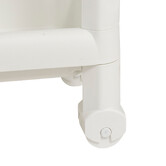 Desserte à roulettes 3 niveaux, blanc