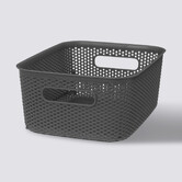 Panier en plastique 4l, gris anthracite Crochy