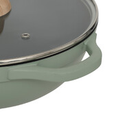 Sauteuse fonte d'aluminium vert, 28 cm Horizon