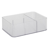 Organisateur 3 compartiments, transparent Plastor