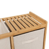 Meuble étagère avec panier et 2 paniers, bambou Tidy box