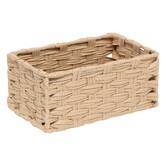 3 paniers tressées, beige Tresse