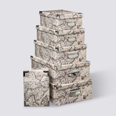 6 boites de rangement, multicolore Box'