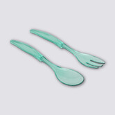 Couverts à salade, bleu clair Square