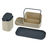 Organiseur évier avec distributeur 300ml, beige Néo