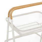 Desserte à roulettes 3 niveaux, beige Mayaj