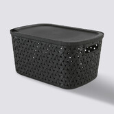 Panier en plastique 6,7l, noir Tressy