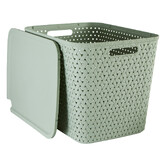 Panier en plastique 28l, sauge Tressy