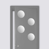 4 miroirs adhésifs ronds, d.20 cm 