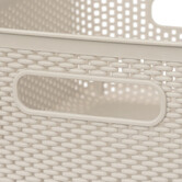 Panier en plastique 4l, lin Crochy