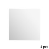 4 miroirs adhésifs carrés, 30x30 cm 