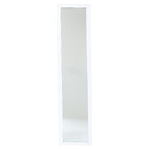 Miroir sur pied 155x35 cm, blanc