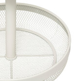 Corbeille 2 niveaux en métal, beige Mayaj