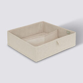 Rangement tiroir 2 compartiments, beige Dressy +