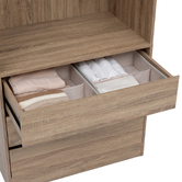 Rangement tiroir 2 compartiments, beige Dressy +