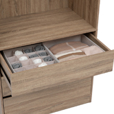 Rangement tiroir 2 compartiments, beige Dressy +