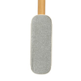 Brosse à textile, manche en bambou - gris 