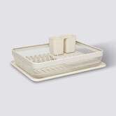 Égouttoir en plastique, beige Mayaj