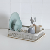 Égouttoir en plastique, beige Mayaj