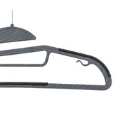 Lot de 8 cintres antidérapants avec encoches, gris Hang'up