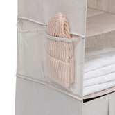 Rangement chaussures 6 cases avec panier, beige Dressy +