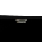 Etagère 9 cases, effet bois et noir Chevrons