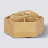 Organisateur à thé rotatif, bambou