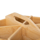 Organisateur à thé rotatif, bambou